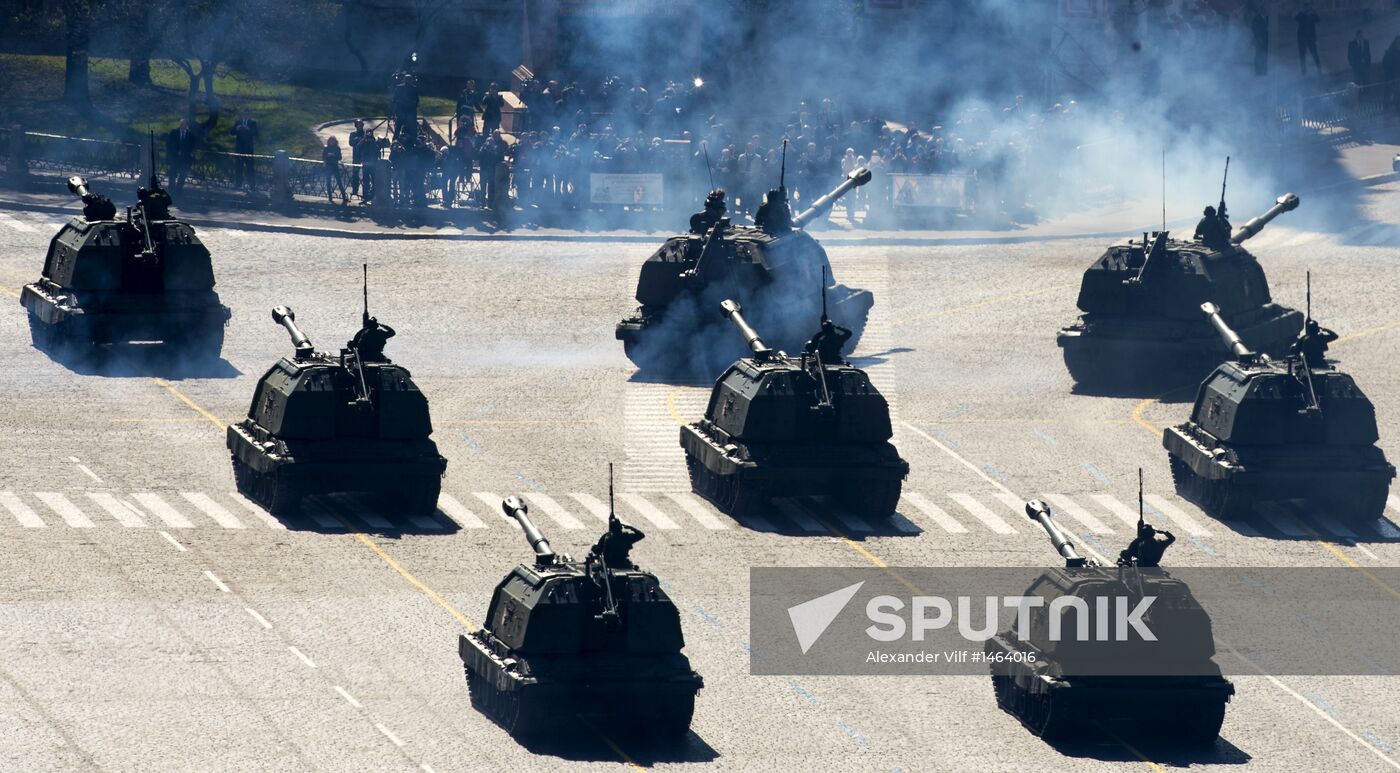 Victory Parade general rehearsal held on Red Square