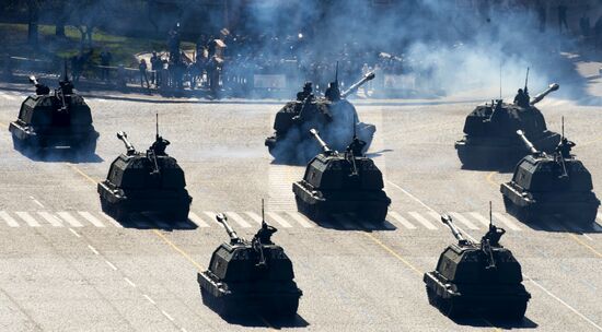 Victory Parade general rehearsal held on Red Square