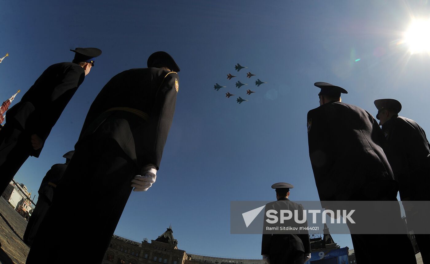 Victory Parade general rehearsal held on Red Square