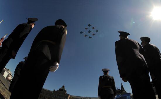 Victory Parade general rehearsal held on Red Square