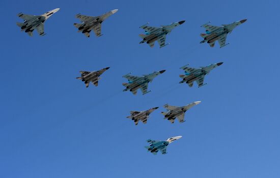 Victory Parade general rehearsal held on Red Square