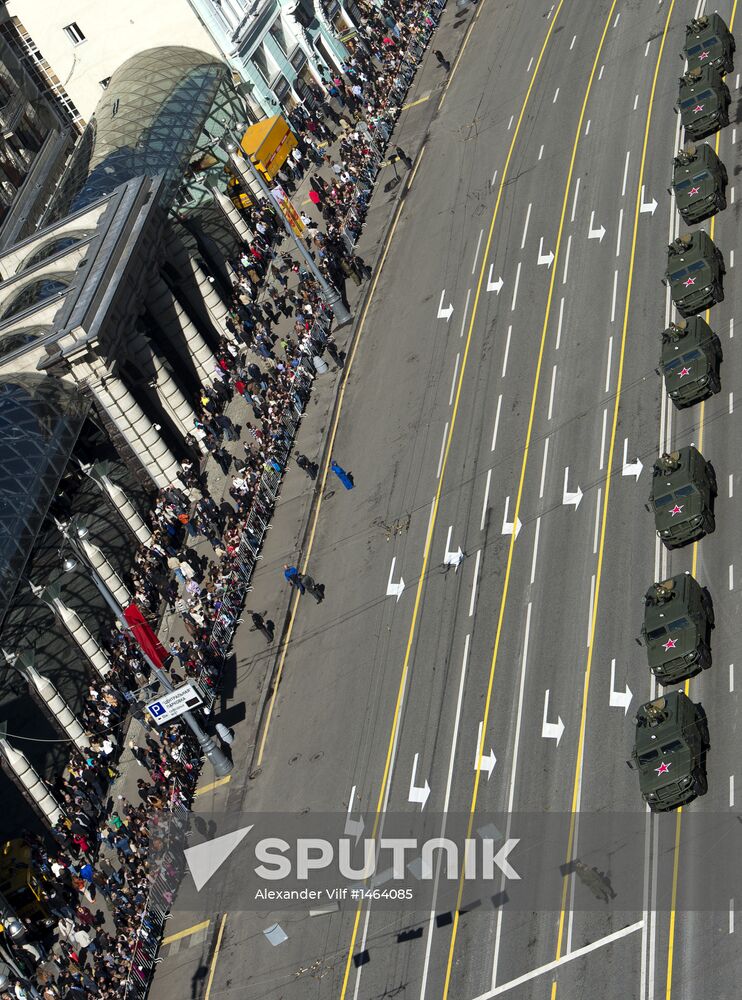 Victory Parade general rehearsal held on Red Square