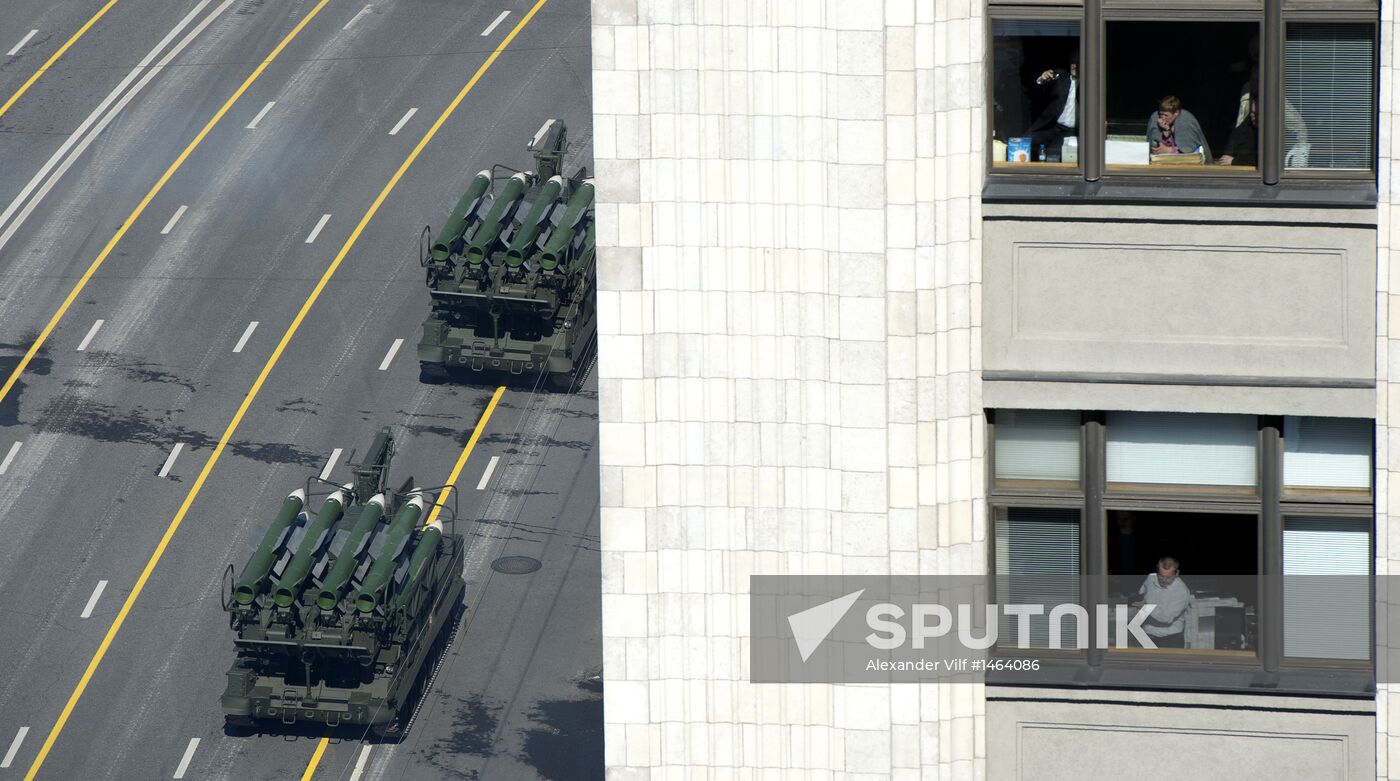 Victory Parade general rehearsal held on Red Square