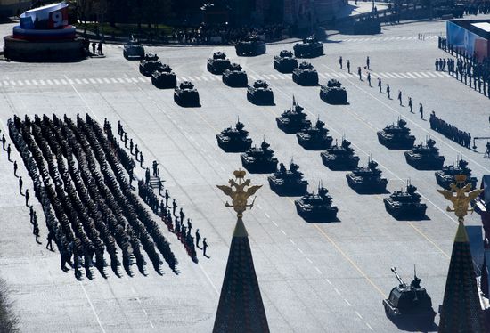 Victory Parade general rehearsal held on Red Square