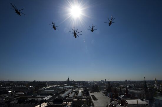 Victory Parade general rehearsal held on Red Square