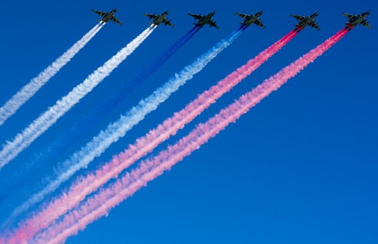 Victory Parade general rehearsal held on Red Square