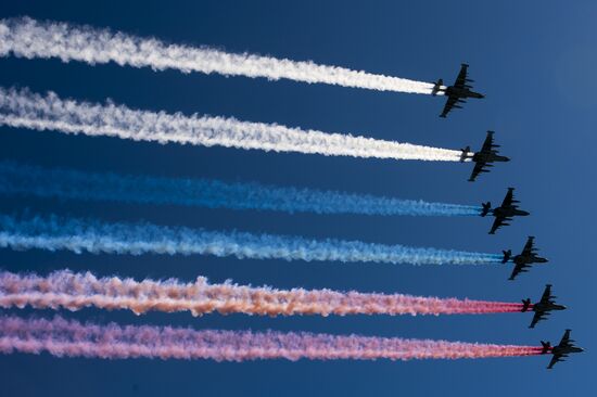 Victory Parade general rehearsal held on Red Square