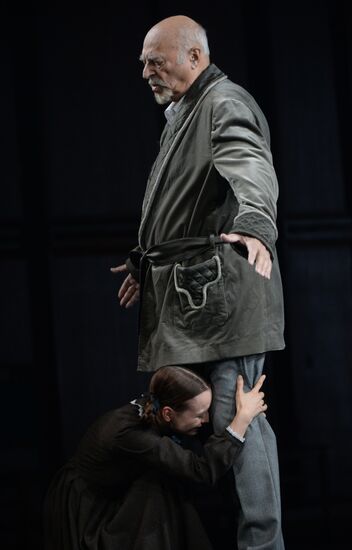 Dress rehearsal of "Okayomovs’ Lifetime" at Vakhtangov Theater