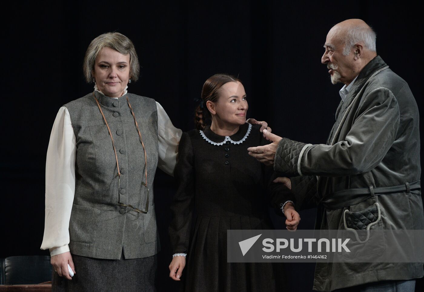 Dress rehearsal of "Okayomovs’ Lifetime" at Vakhtangov Theater