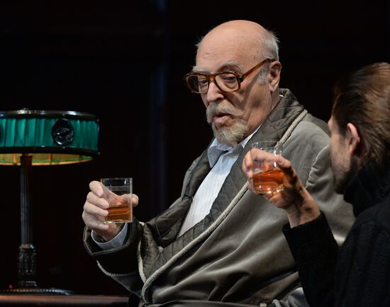 Dress rehearsal of "Okayomovs’ Lifetime" at Vakhtangov Theater