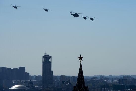 Victory Parade general rehearsal held on Red Square