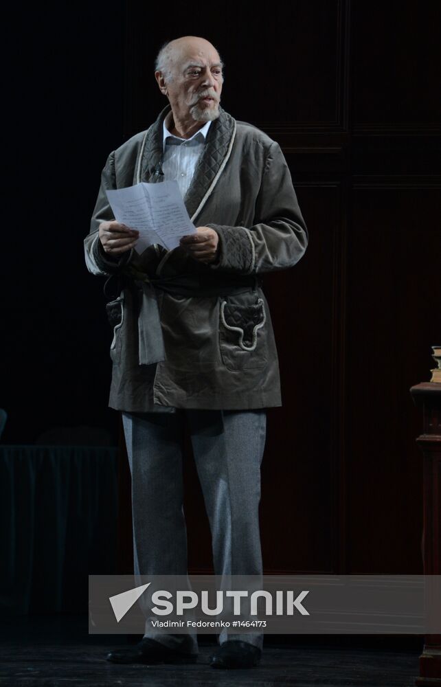 Dress rehearsal of "Okayomovs’ Lifetime" at Vakhtangov Theater