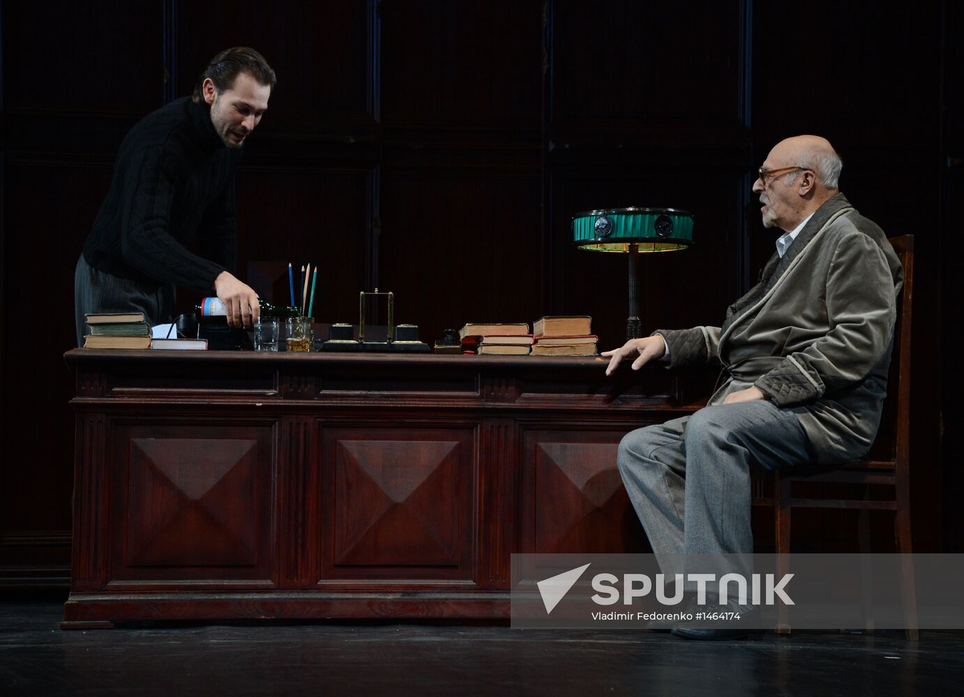 Dress rehearsal of "Okayomovs’ Lifetime" at Vakhtangov Theater