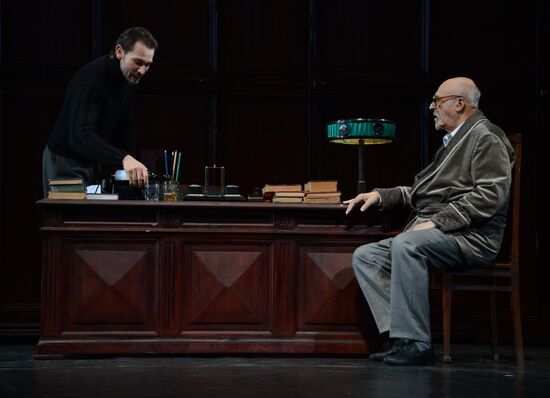 Dress rehearsal of "Okayomovs’ Lifetime" at Vakhtangov Theater