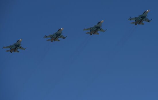 Victory Parade general rehearsal held on Red Square