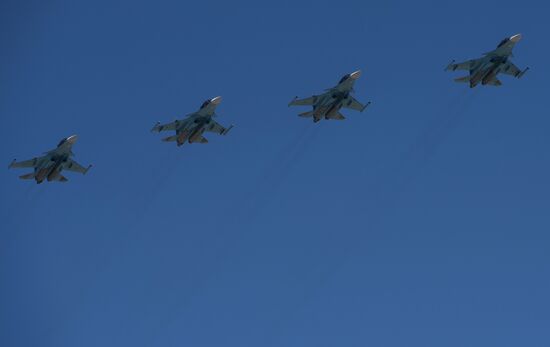 Victory Parade general rehearsal held on Red Square