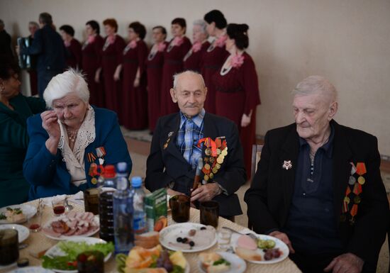 Veterans meeting on the eve of the Victory Day
