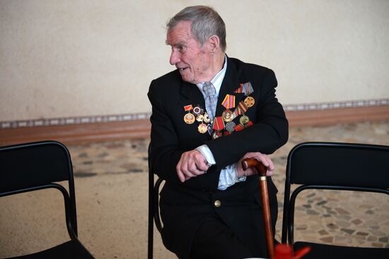 Veterans meeting on the eve of the Victory Day