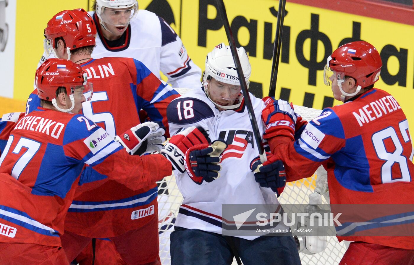 2013 IIHF Ice Hockey World Championship. Russia vs. USA