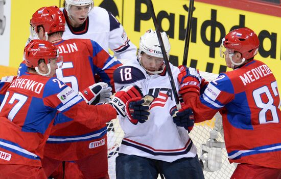 2013 IIHF Ice Hockey World Championship. Russia vs. USA