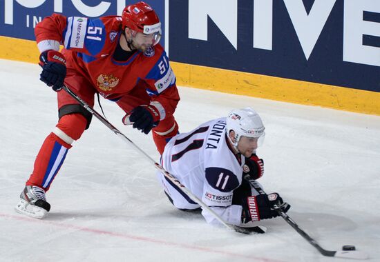 2013 IIHF Ice Hockey World Championship. Russia vs. USA