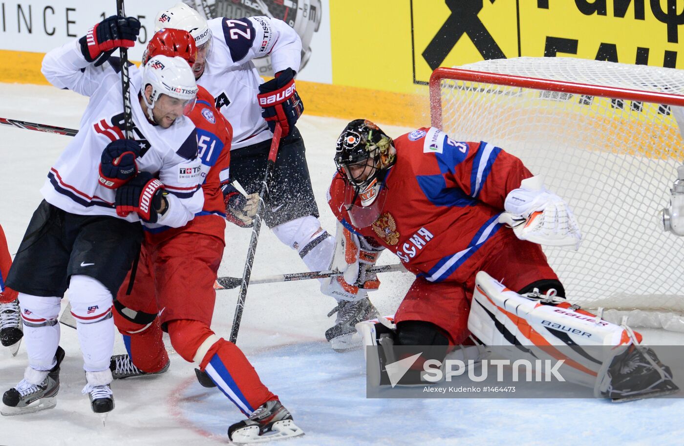 2013 IIHF Ice Hockey World Championship. Russia vs. USA