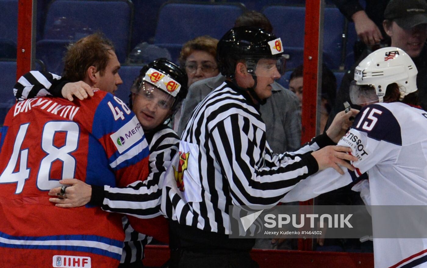 2013 IIHF Ice Hockey World Championship. Russia vs. USA