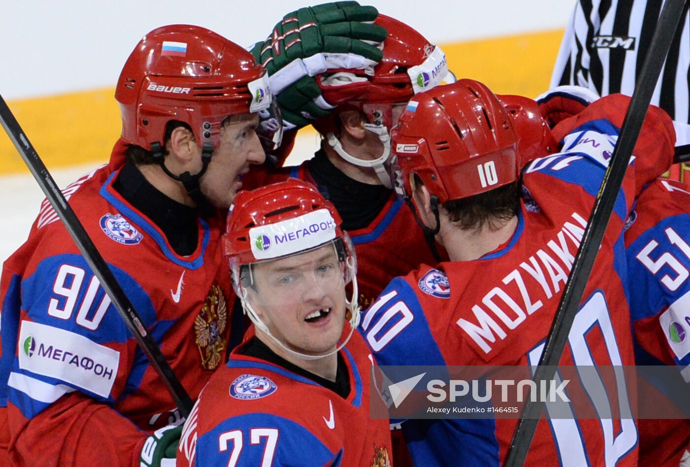 2013 IIHF Ice Hockey World Championship. Russia vs. USA