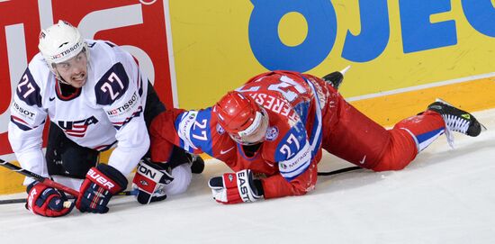 2013 IIHF Ice Hockey World Championship. Russia vs. USA