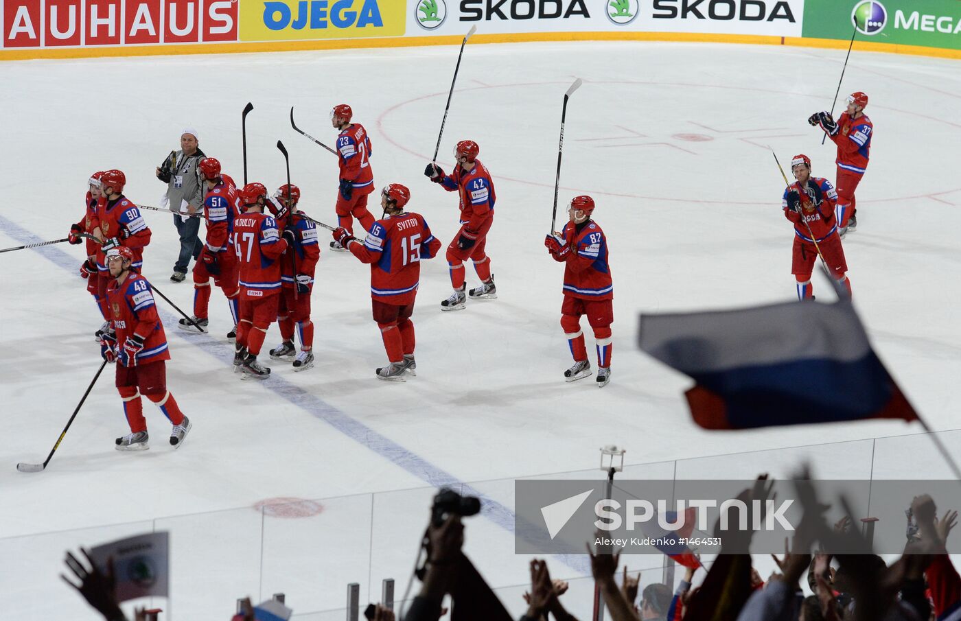 2013 IIHF Ice Hockey World Championship. Russia vs. USA