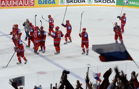 2013 IIHF Ice Hockey World Championship. Russia vs. USA