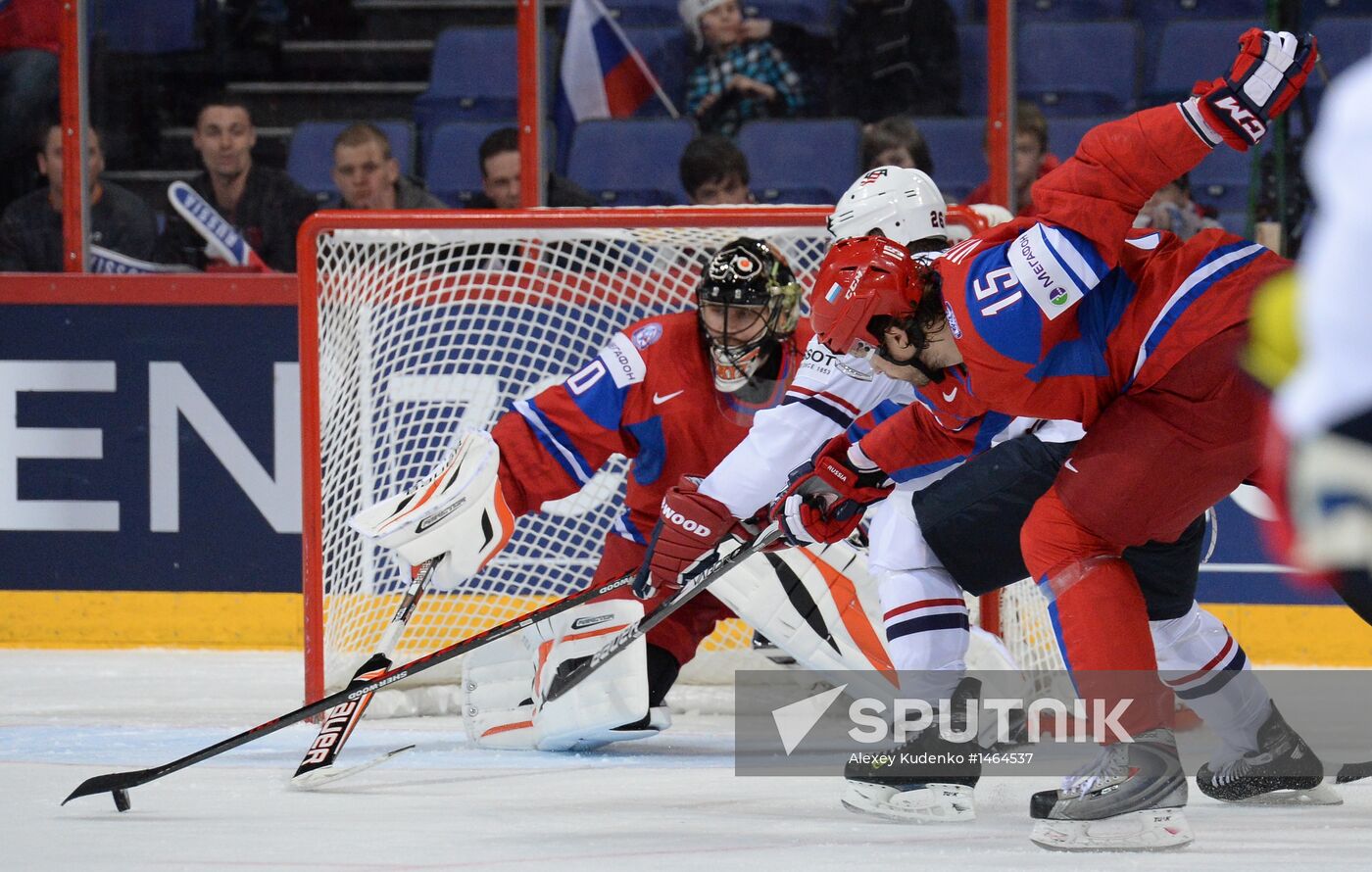2013 IIHF Ice Hockey World Championship. Russia vs. USA