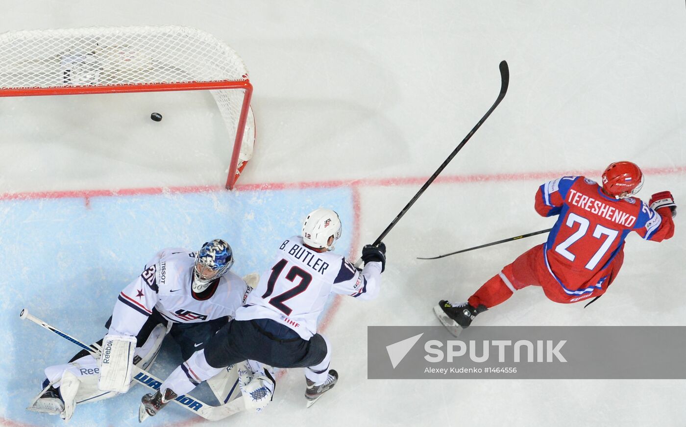 2013 IIHF Ice Hockey World Championship. Russia vs. USA