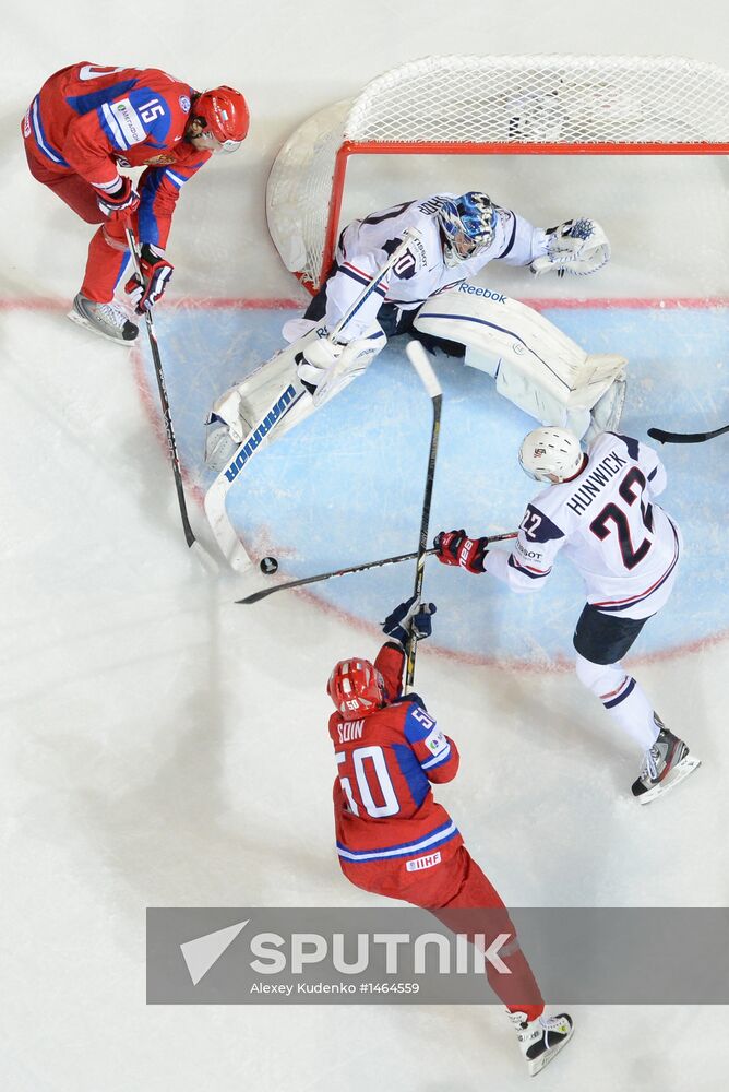 2013 IIHF Ice Hockey World Championship. Russia vs. USA