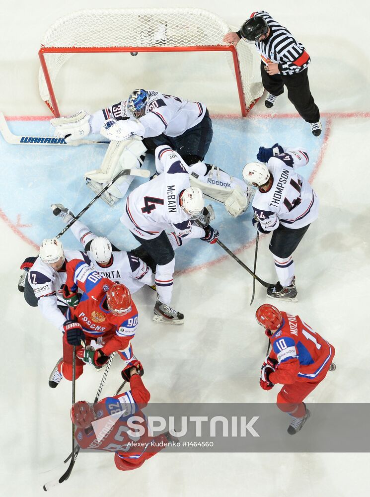 2013 IIHF Ice Hockey World Championship. Russia vs. USA