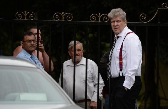 Funeral of Russian oligarch Boris Berezovsky in Surrey, England