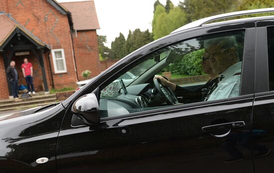 Funeral of Russian oligarch Boris Berezovsky in Surrey, England
