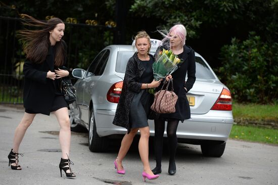 Funeral of Russian oligarch Boris Berezovsky in Surrey, England