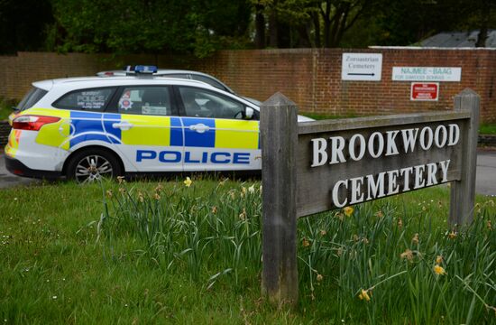 Funeral of Russian oligarch Boris Berezovsky in Surrey, England