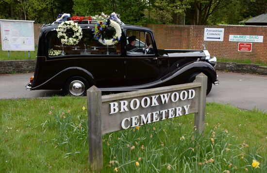 Funeral of Russian oligarch Boris Berezovsky in Surrey, England