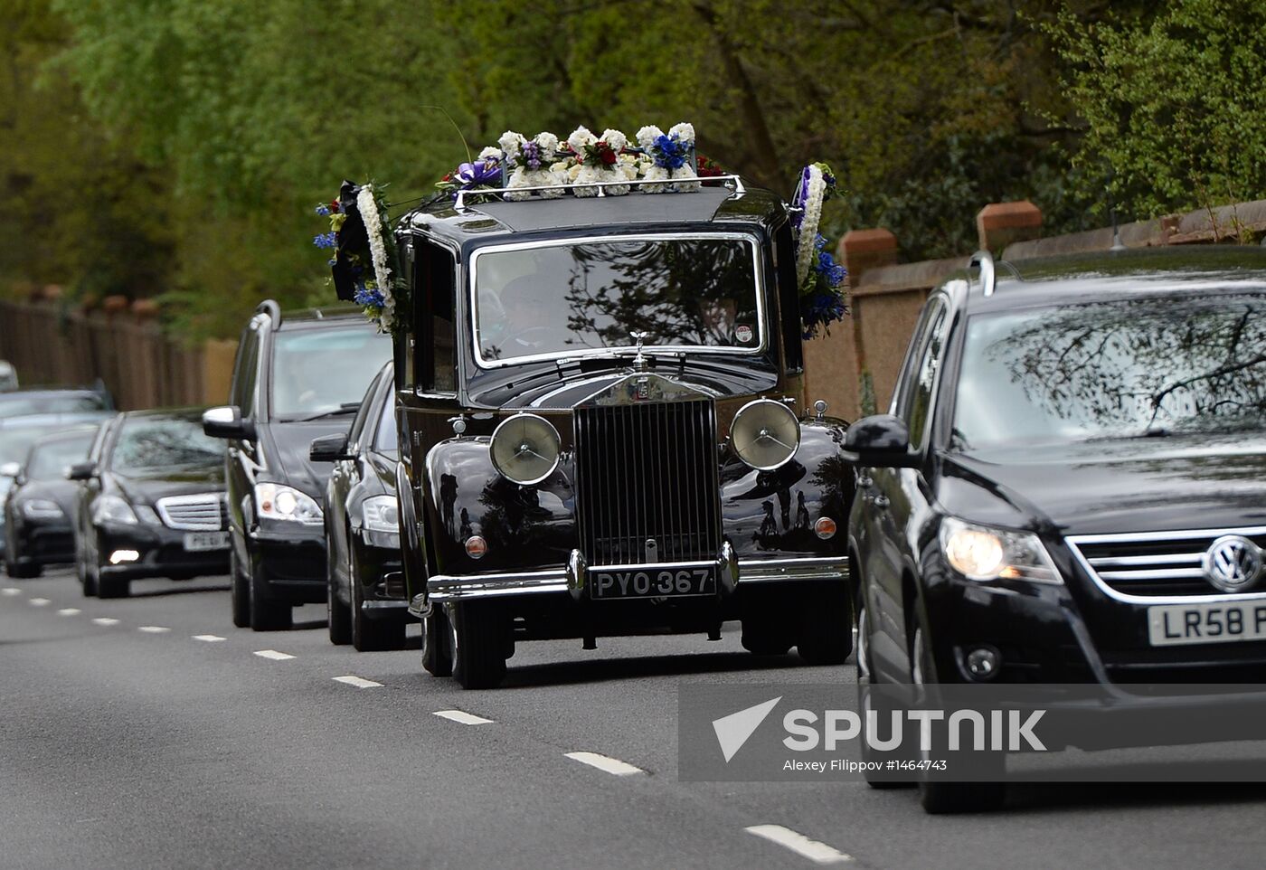 Funeral of Russian oligarch Boris Berezovsky in Surrey, England