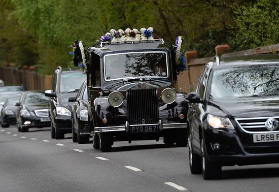 Funeral of Russian oligarch Boris Berezovsky in Surrey, England