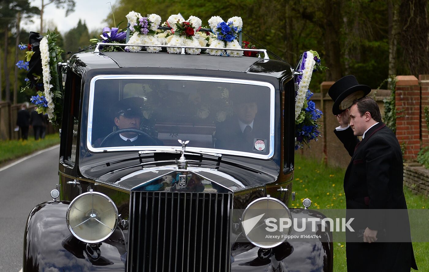 Funeral of Russian oligarch Boris Berezovsky in Surrey, England