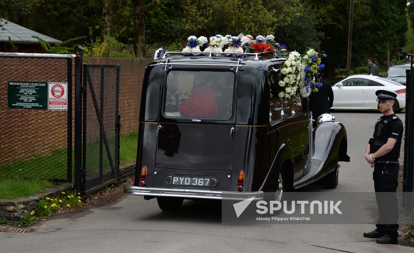 Funeral of Russian oligarch Boris Berezovsky in Surrey, England