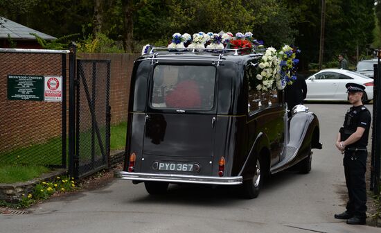 Funeral of Russian oligarch Boris Berezovsky in Surrey, England