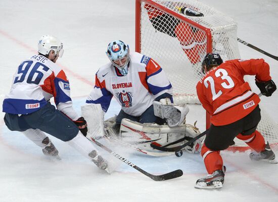 Ice Hockey World Championship. Slovenia vs. Switzerland