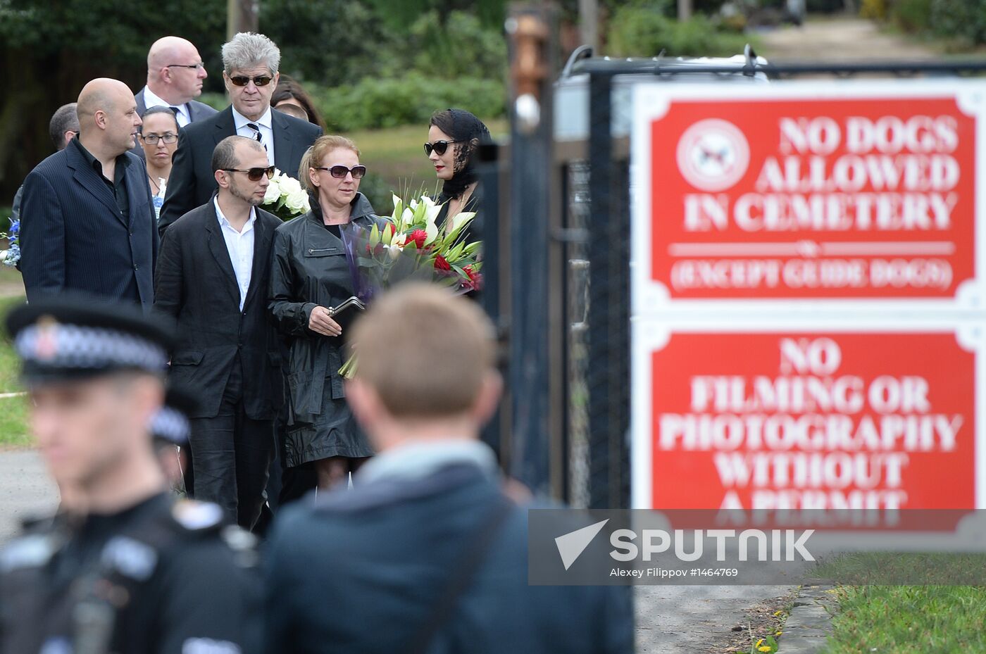 Funeral of Russian oligarch Boris Berezovsky in Surrey, England