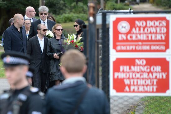 Funeral of Russian oligarch Boris Berezovsky in Surrey, England