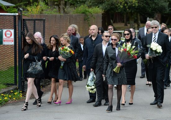 Funeral of Russian oligarch Boris Berezovsky in Surrey, England