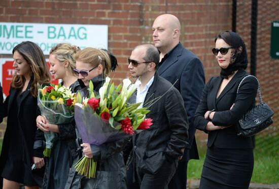 Funeral of Russian oligarch Boris Berezovsky in Surrey, England
